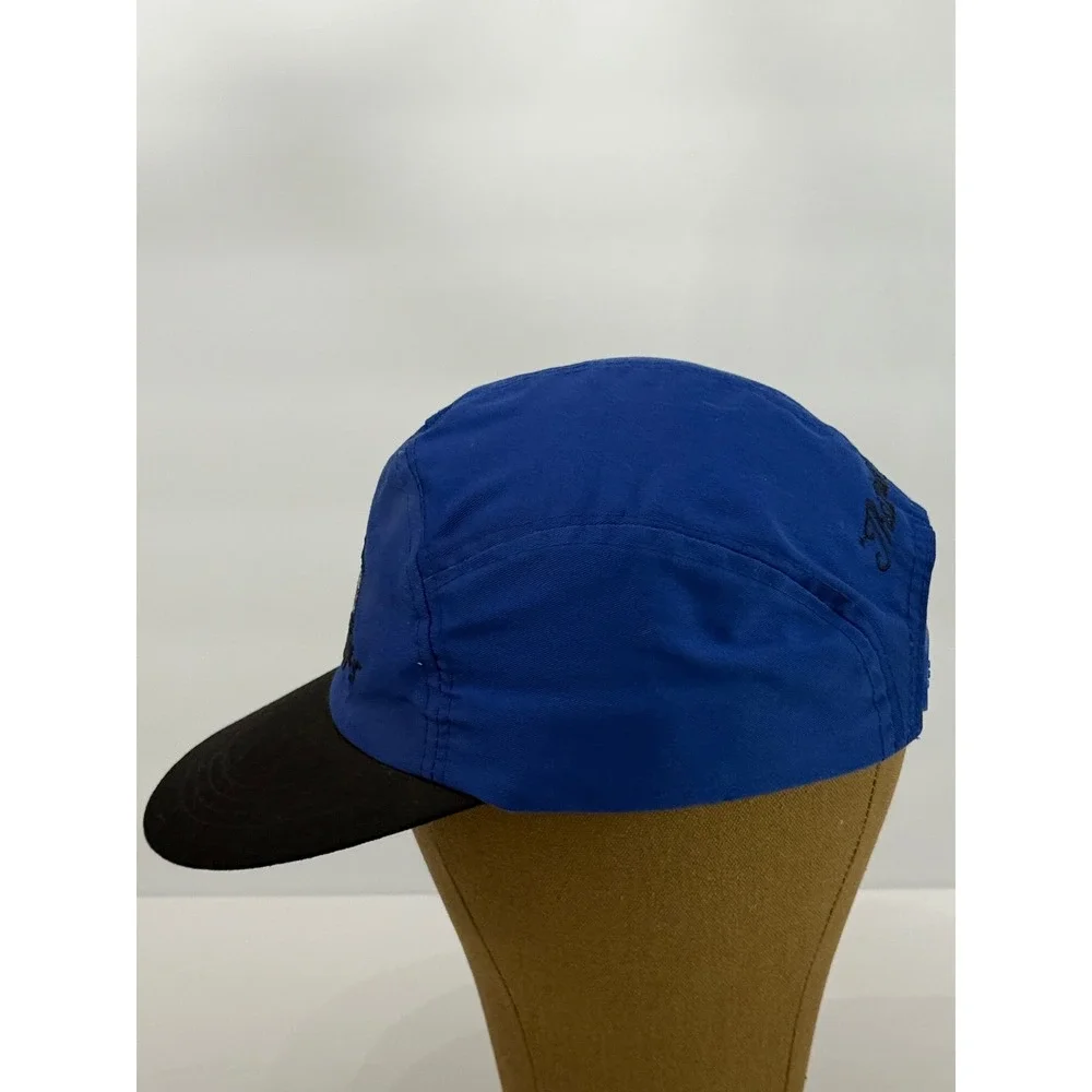 VTG Looney  Tunes Hat Cap Sylvester Tweety Blue Black Color-block  1993 SnapBack